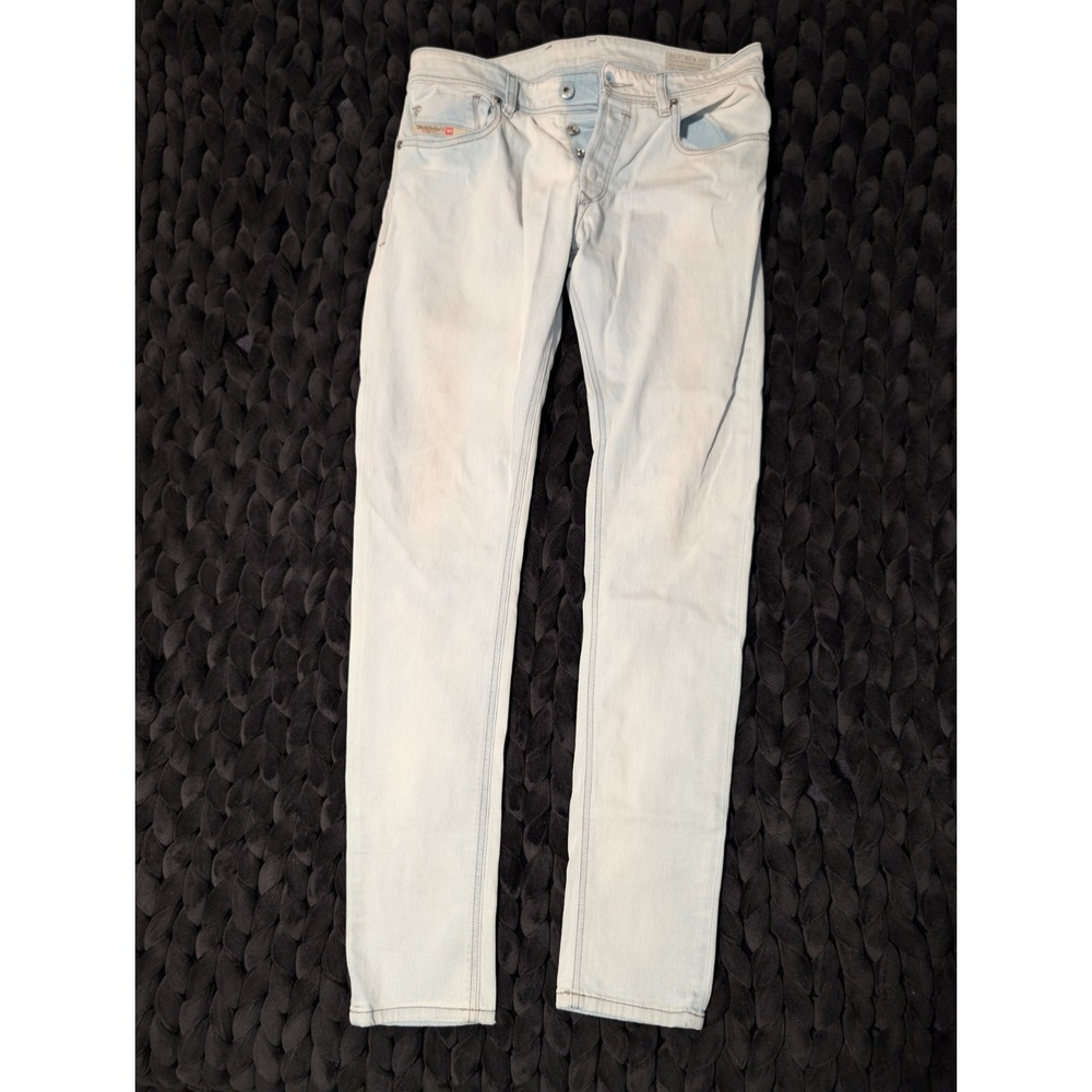 Diesel Industry Slim Fit Distressed Light Wash Jeans W29 L32 Y2K